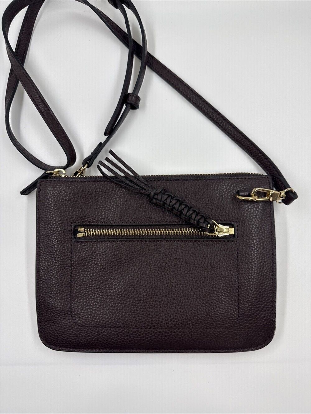 Vince Camuto Red Cherry Pebbled Leather Crossbody Bag Adjustable Strap Purse